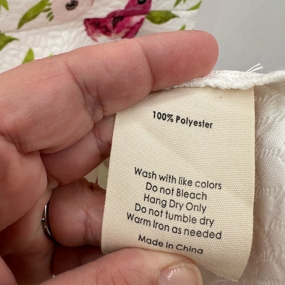 RACHEL PARCELL WHITE Pink Peonies Womans classic cottagecore sheath dress LARGE - Picture 9 of 14